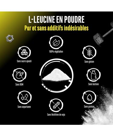 Leucine - 500 g de poudre - Haute puret - Mati re premi re de premi re qualit : L-leucine naturelle ferment e - Acide amin - Sans additifs ind sirables v g talien - Buy Online on GoSupps.com