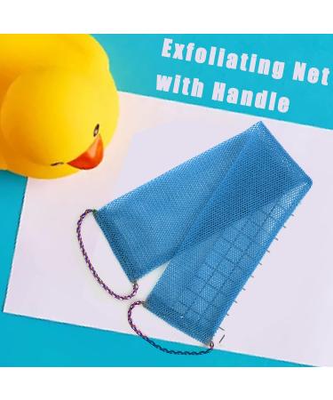7 Pack African Exfoliating Net Sponges with Handle - Long Back Scrubber for Shower - Loofah Sponge for Body Scrub - Buy Online on GoSupps.com