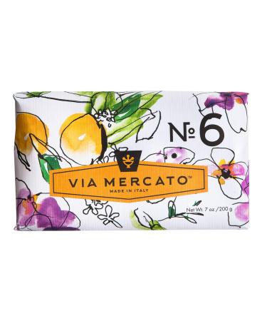 Via Mercato Italian Soap Bar (200 g)  No. 6 - Fig  Orange Blossom & Cedarwood Orange Blossom and Cedarwood Bar Soap - Buy Online on GoSupps.com