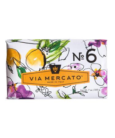 Via Mercato Italian Soap Bar (200 g)  No. 6 - Fig  Orange Blossom & Cedarwood Orange Blossom and Cedarwood Bar Soap