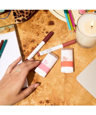 FLOWER BEAUTY Scribble Stick 2-in-1 Lip & Eye Liner by Drew Barrymore - Smooth Blendable Caramel Shade - International Shipping Available - Buy Online on GoSupps.com