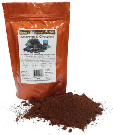 Amaretto & Chocolate Flavoured Coffee (Cafetiere Grind 500g) - Buy Online on GoSupps.com