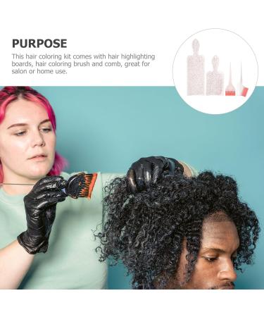 Angoily Kit de Coloration Capillaire 4 Pi ces Pinceau Peigne et Palette M ches Outils Professionnels pour M ches Spatule Teinture Accessoires de Coiffure pour Salon et Usage - Buy Online on GoSupps.com