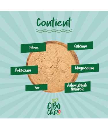 Organic Carob Powder - 750 gr. Sluten Free Food Carob Flour for Ice Cream Powder Carob Oulp Flour Raw Organic Carob Powder. - Buy Online on GoSupps.com