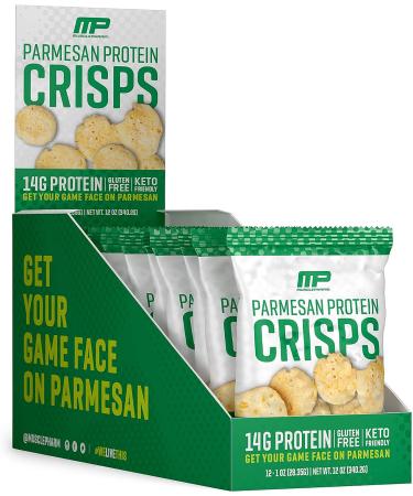 MusclePharm Protein Cheese Crisps - 14g Protein - Parmesan Flavor - 1oz, 12 Count - Buy Online on GoSupps.com