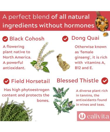 CaliVita Menopausal Formula - Menopause Relief Supplements with Dong Quai, Black Cohosh & Phytoestrogens - 135 Capsules - Buy Online on GoSupps.com