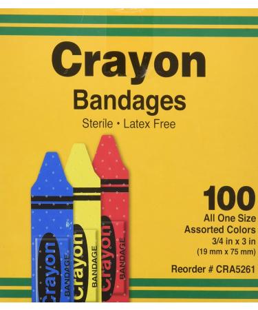 ASO Corporation Bandages  Crayon Strips  Adhesive  100/BX (AGPCRA5261) Category: Bandages and Dressings