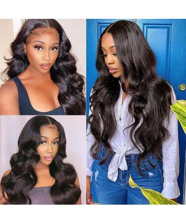 Siji Mei Body Wave 4x4 Lace Closure Wig 16 Inch | Pre Plucked with Baby Hair | 150% Density Brazilian Human Hair for Black Women - Buy Online on GoSupps.com