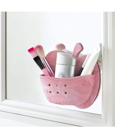 Silicone Wall Mounted Makeup Brush Holder - Brushes Storage Organizer for Bathroom - Mounts to Mirror or Tile - Toothbrush Holder - Buy Online on GoSupps.com