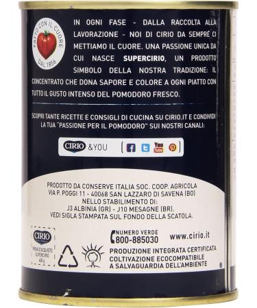  Cirio Cirio - Surcire tomato concentrate gluten-free 400 g - Buy Online on GoSupps.com