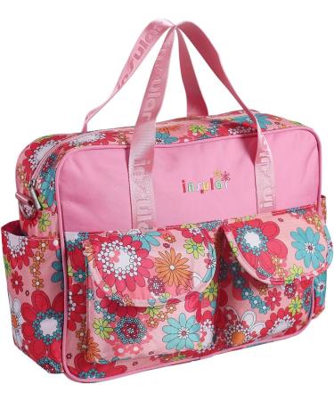 Kamay's Waterproof Mummy Diaper Bag with Changing Mat - Red Daisy - Buy Online on GoSupps.com