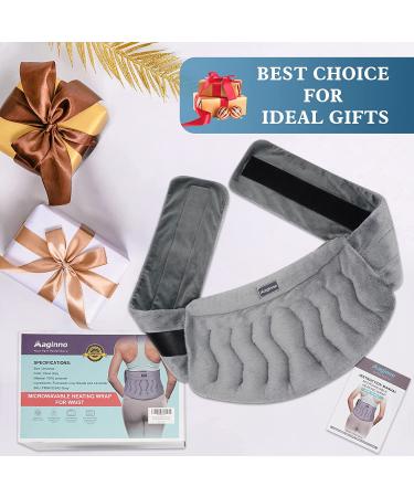 Maginno Microwave Heating Pad for Back Pain Relief and Cramps - Lavender Aroma - 100% Herbs & Clay - Moist Therapy Pack for Lumbar, Waist, Stomach, Neck, Shoulder - Weighted Wrap - Warm & Cold Compress - Buy Online on GoSupps.com