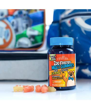 21st Century Zoo Friends Multi Gummies with Extra Vitamin C - 60 Count - Buy Online on GoSupps.com