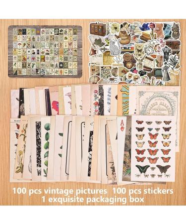 Puthiac 200PCS Vintage Photo Wall Collage Kit - Aesthetic Posters & Stickers for Vintage Room Decor and Scrapbooking - Buy Online on GoSupps.com