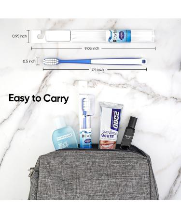 Dr. White Ultra Soft Bristle Toothbrush - Travel Toothbrush for Sensitive Gums - 4 Count - Buy Online on GoSupps.com