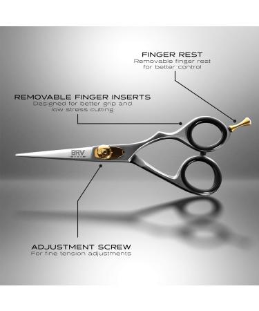 BRV MEN 14cm German Steel Hammer Forged Beard & Mustache Scissors - 100% Stainless Steel - Razor Sharp Trimming Shears (Right Handed, Silver) - Buy Online on GoSupps.com