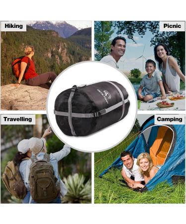 REDCAMP Sleeping Bag Compression Sack Black XL - 40L for Backpacking and Camping - Buy Online on GoSupps.com