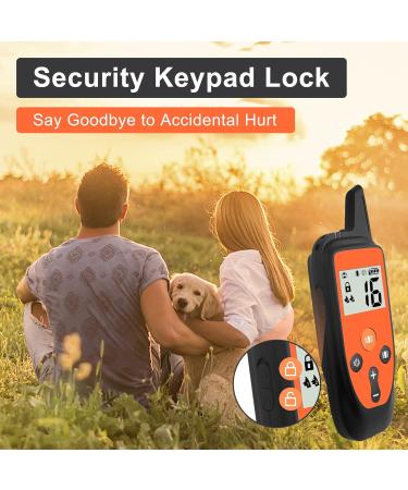 Remote Dog Training Collar with Sound & Vibration Modes - Rechargeable & Waterproof - 1000FT Range - Orange - Buy Online on GoSupps.com