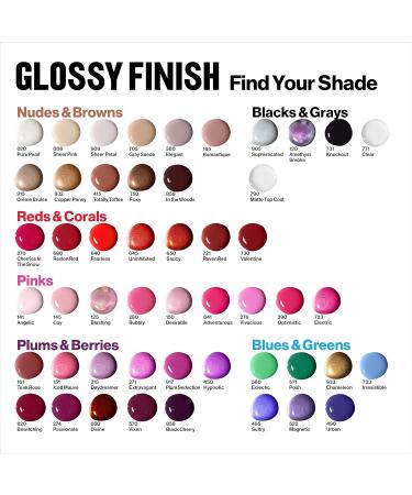 Revlon Nail Enamel 271 Extravagant - Chip Resistant Nail Polish with Glossy Shine Finish in Plum/Berry 0.5 oz - Buy Internationally - Buy Online on GoSupps.com