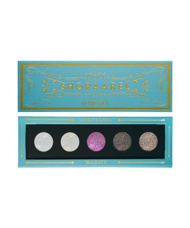 Shopaarel Majesty Eyeshadow Palette Highly Pigmented Shades Long-Lasting Easily Blendable Eye Makeup Palette for Women Girls