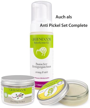 Greenendoor Anti-Pimple Set: Natural Balm & Foam to Reduce Pimples & Prevent Breakouts - Cruelty-Free Skincare - Buy Online on GoSupps.com
