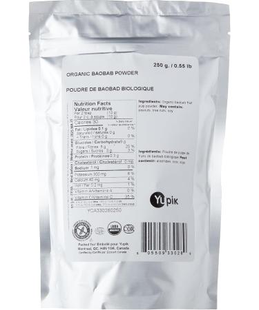 Yupik Organic Baobab Powder Superfood 250g 6 Count 250 g (Pack of 6) - Buy Online on GoSupps.com