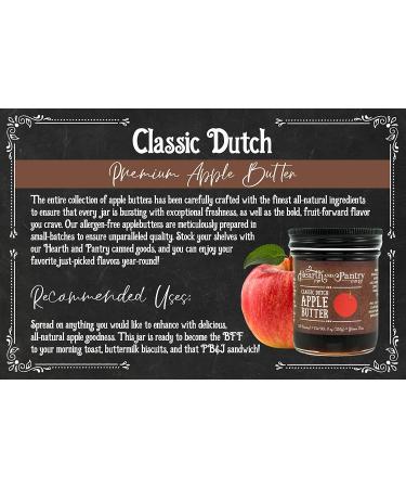 Hearth and Pantry Apple Butter Spread - Classic Dutch Fruit Butter Gift - Gluten Free, All-Natural - 9oz Jar - Buy Online on GoSupps.com