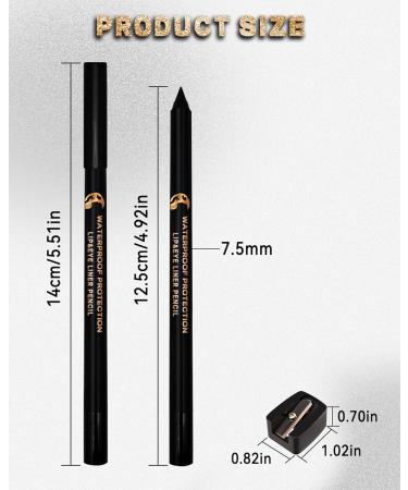 Bronze Eyeliner Pencil Gel Sharpenable Multi-Use Colored Waterline Eyeliner Waterproof Smudge-Proof Long Wear Smooth Cream Shimmer Eye Liner Pen Makeup with Sharpener Rich Color Dineador De Ojos-11 11 Bronze - Buy Online on GoSupps.com