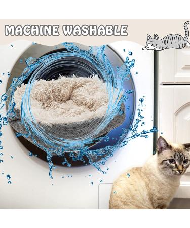 PUPTECK Self Warming Cat Bed - Plush Thermal Mat for Cats & Small Dogs - Non-Slip, Soft & Cozy - Khaki - Buy Online on GoSupps.com