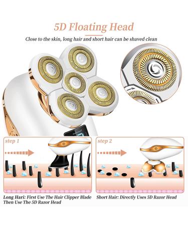 Women's Electric Shaver for Legs and Body - Best Razor for Face, Bikini, and Nose Hair Trimming - Perfect Hair Removal Gift for Women and Men - Buy Online on GoSupps.com