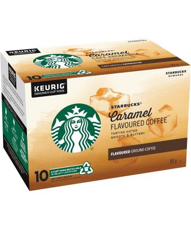 STARBUCKS Caramel Flavoured Ground Coffee 311g Bag & Caramel K-Cups Single Serve Keurig Compatible Caramel Flavoured Coffee Pods for Keurig Brewers - 60 Capsules - Buy Online on GoSupps.com
