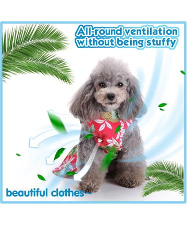 Petcute Dog Dress - Elegant Flower Tutu for Small Dogs | Summer Puppy Skirt with Bowknot | Cute Pet Clothing for Weddings & Special Occasions - Buy Online on GoSupps.com