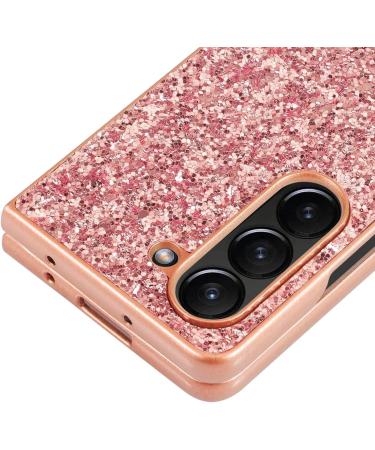 Buy Tivenfezk Nadoli Glitter Shell Case for Samsung Galaxy Z Fold 5 - Red Glossy Sparkling Bling Ultra-Small Shockproof Protective Cover - Buy Online on GoSupps.com