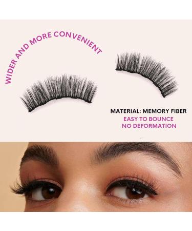 Magnetic eyelash and eyeliner kit 1 Tube of Magnetic Eyeliner 5 Pairs of Magnetic Eyelashes 1 Eyelash Applicator - Buy Online on GoSupps.com