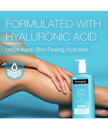 Neutrogena Hydro Boost Fragrance-Free Body Gel Cream 16 oz (Pack of 3) | Hyaluronic Acid Moisturizer for Sensitive Skin | Non-Greasy & Paraben-Free - Buy Online on GoSupps.com