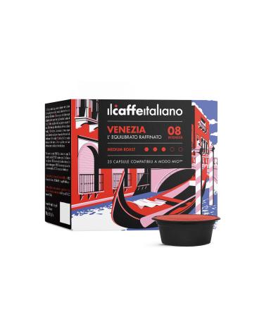 FRHOME FRHOME - 120 Lavazza A modo mio compatible coffee capsules - Venezia Blend coffee intensity 8 - Il Caff Italiano