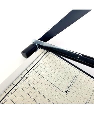 A4 Guillotine Paper Cutter with Metal Base  (12" x 10" inch top)  Paper Trimmer with Multi Sheet Capacity  Heavy Duty Blade for Photo Craft Cardstock  Large Paper Cutter for Home or Office - Buy Online on GoSupps.com