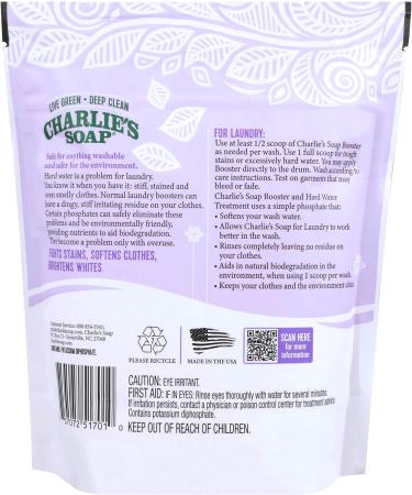 Charlie's Soap Booster & Hard Water Treatment (2.64 Lbs 2 Pack) - Natural Laundry Softener & Booster - Buy Online on GoSupps.com