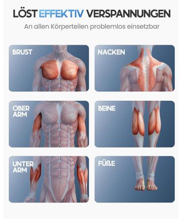 Heroic Massage Gun - 6 Heads 3200 RPM USB-C - Best Muscle Massage Device White - Buy Online on GoSupps.com