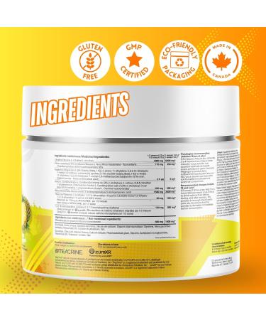 Shop Sante Pre Workout Plus Preworkout Energy Powder 150mg Caffeine Citrulline Beta Alanine Sports Drink Supplement for Men and Women 50 servings - Pineapple - Buy Online on GoSupps.com