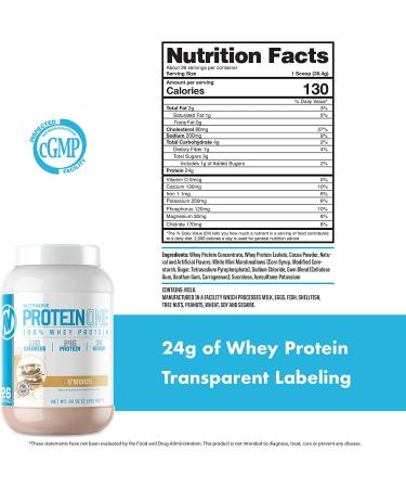 NutraOne ProteinOne Whey Protein Powder - Promote Recovery & Build Muscle | Smores Flavor 2lbs for Men & Women - Buy Online on GoSupps.com