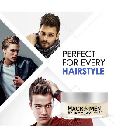Mack for Men HydroClay Premium Hair Clay with Organic Beeswax - 2.5 oz - Buy Online on GoSupps.com