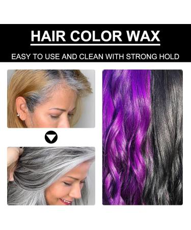 Temporary Natural Hair | Coloring Mud Hair Wax Color | Hairstyle Cream Color Wax | Hair Color Wax | Color Hair Wax Temporary | Versatile Hair Color Wax wax for men's hair (Black 30ml) - Buy Online on GoSupps.com