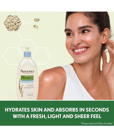 Aveeno Daily Moisturizing Lotion Sheer Hydration - Oily Skin Dry Skin Sensitive Skin - Colloidal Oatmeal - 532mL Sheer 532 ml (Pack of 1) - Buy Online on GoSupps.com