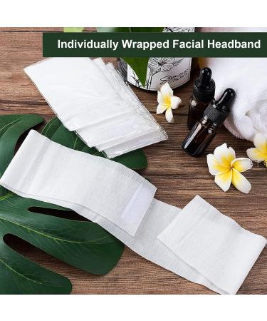 Merkaunis 200 Piece Disposable Spa Facial Headbands | Elastic Makeup Headband for Women | Adjustable Stretch Non-Woven Hair Band - Buy Online on GoSupps.com