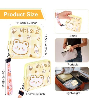Mini Women s Period Bag Set - AndiBro Zippered Storage Pockets for Tampons & Cosmetics - Portable & Cute Coin Purse - 2 Pack - Buy Online on GoSupps.com