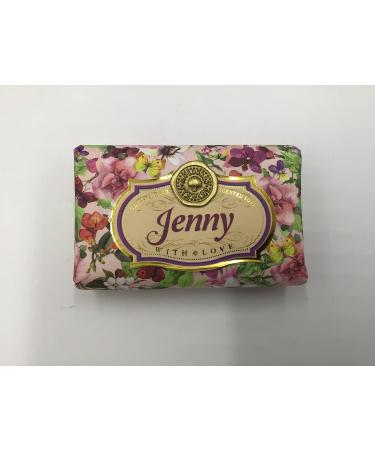 Jenny - Gift Soap Bar For Her Birthday Rose Scent Mum Grandmother Cleanser Lather Present Girl