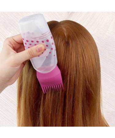 BDHI 5pcs Hair Dye Brush Bottle Root Comb Applicator Bottle 120 ML Hair Dyeing Bottle Brush Comb with Graduated Scale for Hair Root Comb Coloring(Y207-5) - Buy Online on GoSupps.com