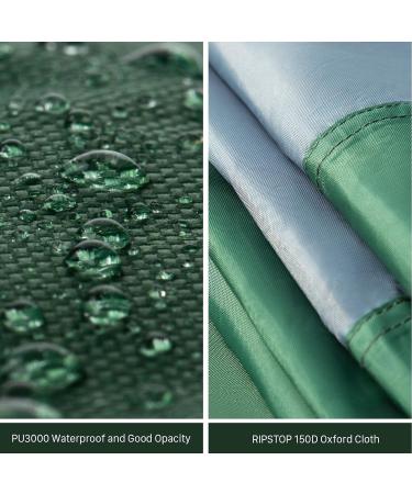 Forceatt 12X14FT Waterproof Camping Tarp with Poles - Lightweight Sun Shelter for Camping, Hiking, and Traveling - Green & Gray - Buy Online on GoSupps.com