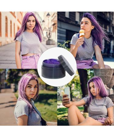 Temporary Hair Colour Disposable Hair Dye Water Soluble Hair Wax Color Quick Drying Wash Out Hair Color Multipurpose Temporary Purple Hair Dye for Kids Women Men Use - Buy Online on GoSupps.com